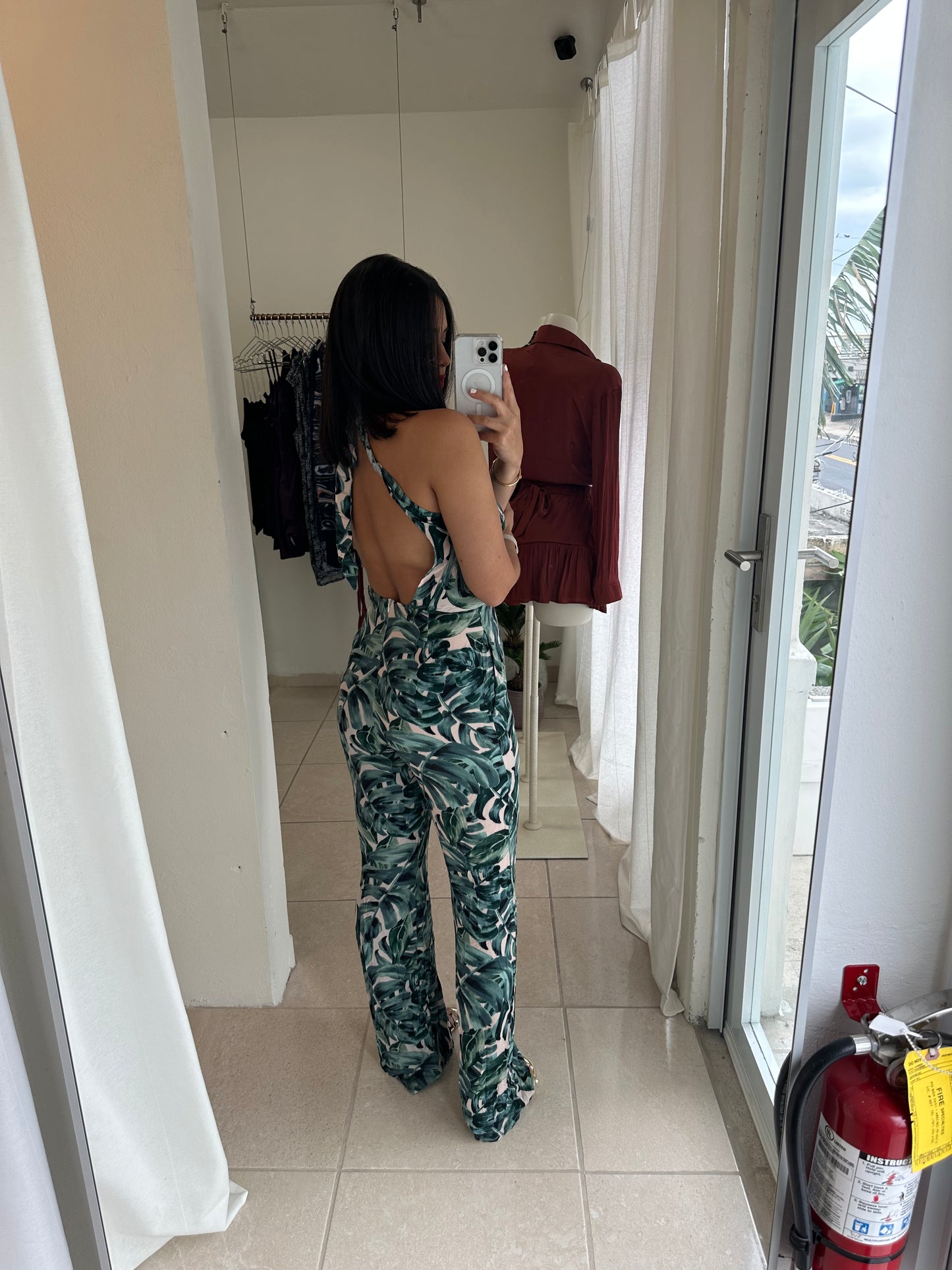 green palm springs jumpsuit